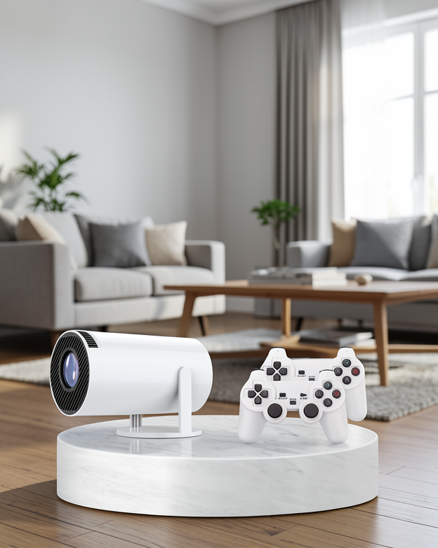 Projeksiyon Cihazı 4K Destekli Kablosuz Bağlantılı Bluetooth 5.0