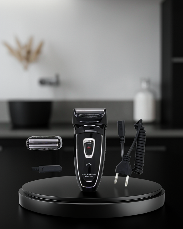 Şarjlı Kablosuz Tıraş Makinesi Çift Başlık Kuru Tıraş Ergonomik Taşınabilir