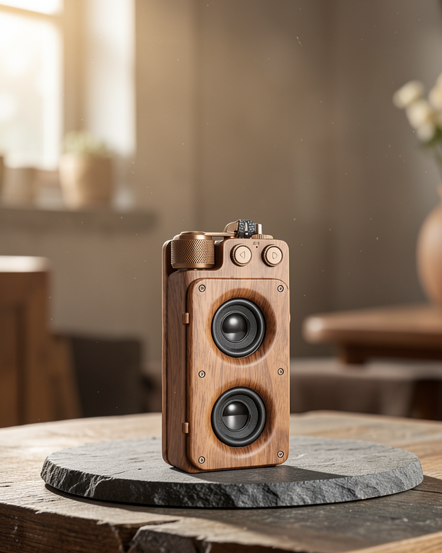 Retro Radyo Tasarım Bluetooth Hoparlör 1800mAh Uzun Çalma Süresi