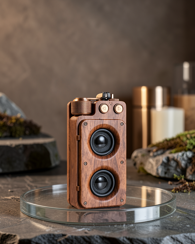 Klasik Görünümlü Bluetooth Hoparlör 360 Derece Stereo ve FM Radyo