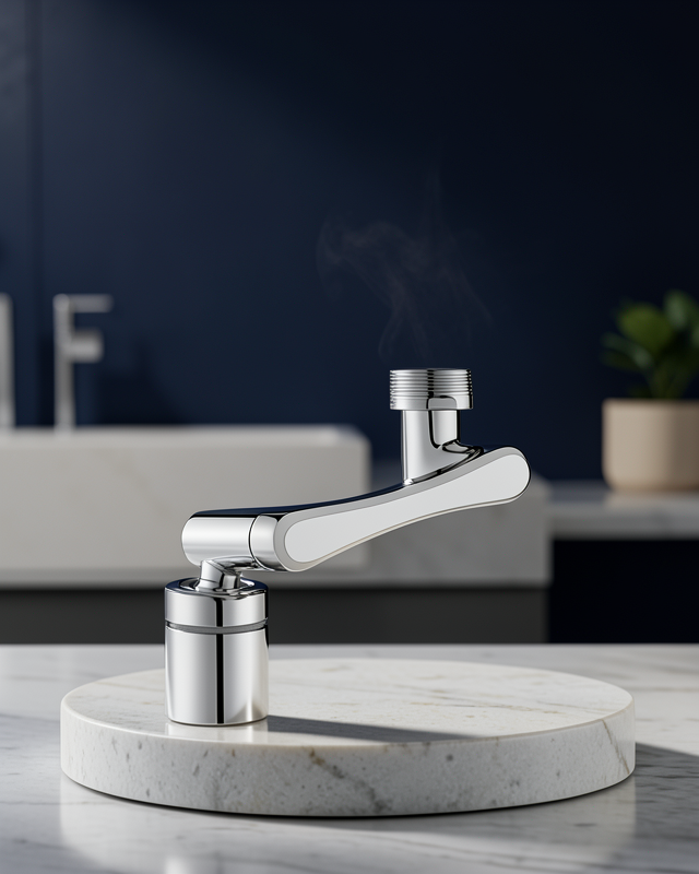 Esnek 1080° Musluk Başlığı 3 Eklemli Hareketli Su Modlu Lavabo Aparatı