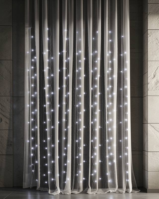 3x3 LED Şelale Perde Işık Kutlama ve Dekor Aydınlatması
