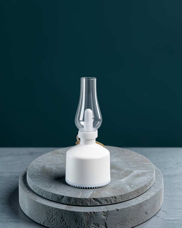 USB Şarjlı Retro Gaz Lambası Hava Nemlendirici Led Atmosfer Işıklı