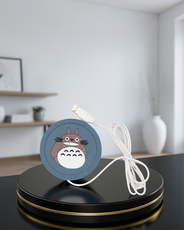 USB Isıtmalı Bardak Altlığı 60° Isı Koruma Silikon Isı Matı