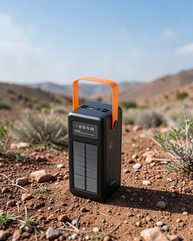 80000 mAh Solar Powerbank Göstergeli Fenerli Hızlı Şarj Taşınabilir Şarj Cihazı