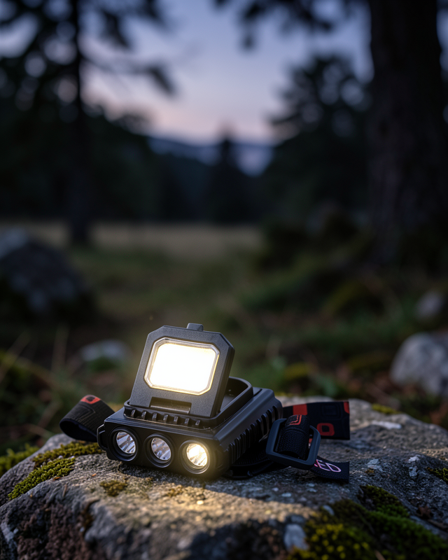 USB Şarjlı Kafa Feneri 800 Lumen Ayarlanabilir COB ve XPE LED