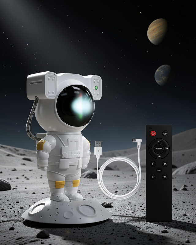 Astronot Görünümlü Projeksiyon Speaker Taşınabilir