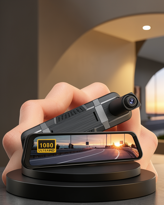1080P Çift Kameralı Dokunmatik Dikiz Aynası G Sensörlü