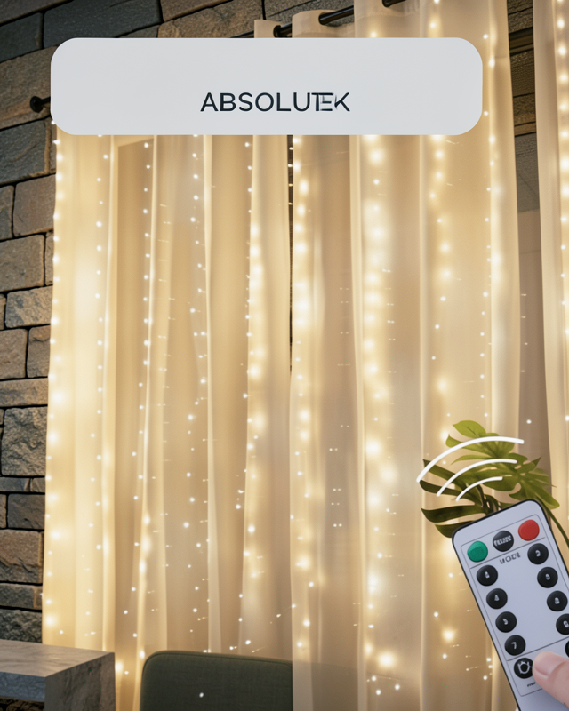 Uzaktan Kumandalı Perde Tipi Günışığı Peri Led Işık Dekorasyon