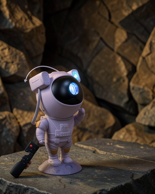 Astronot Bluetooth Hoparlör Gökyüzü Projektör Gece Lambası