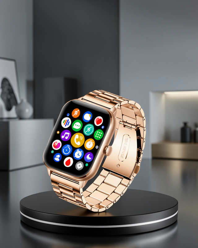 AMOLED Ekranlı Türkçe Menülü Akıllı Saat Bluetooth Görüşmeli