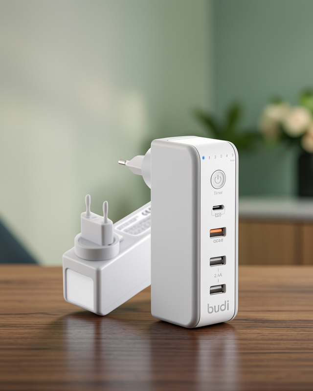 Hızlı Şarj Destekli Zaman Ayarlı USB Şarj Adaptörü