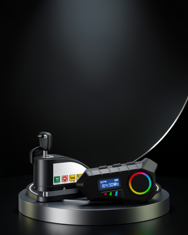 Motosiklet ve Günlük Kullanım İçin Bluetooth Hoparlör ve Disk Kilidi Seti