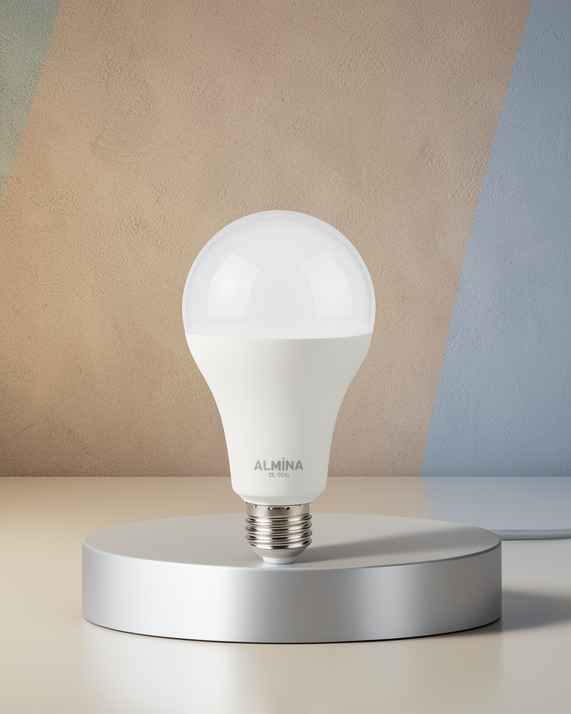 30W Şarjlı LED Ampul E27 Duy %80 Enerji Tasarruflu Soğuk Beyaz