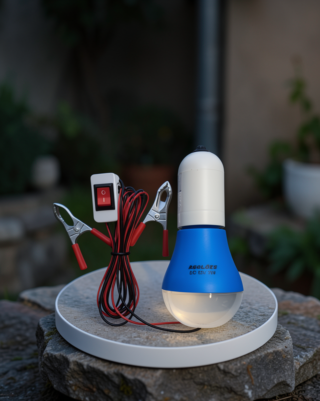 Araç Akü Bağlantılı 12V LED Ampul Pratik Işık Çözümü