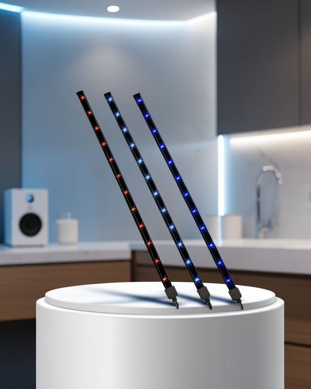 LED Meteor Yağmur Işığı 10 Adet Çubuk Kayan Yıldız Efektli