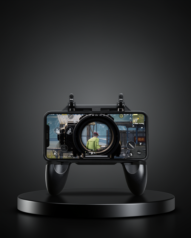 PUBG Mobile Uyumlu Joystick ve Parmak Tetikli Oyun Gamepadi