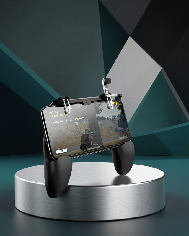 PUBG Mobile İçin Tetikleyicili Joystickli Telefon Gamepadi