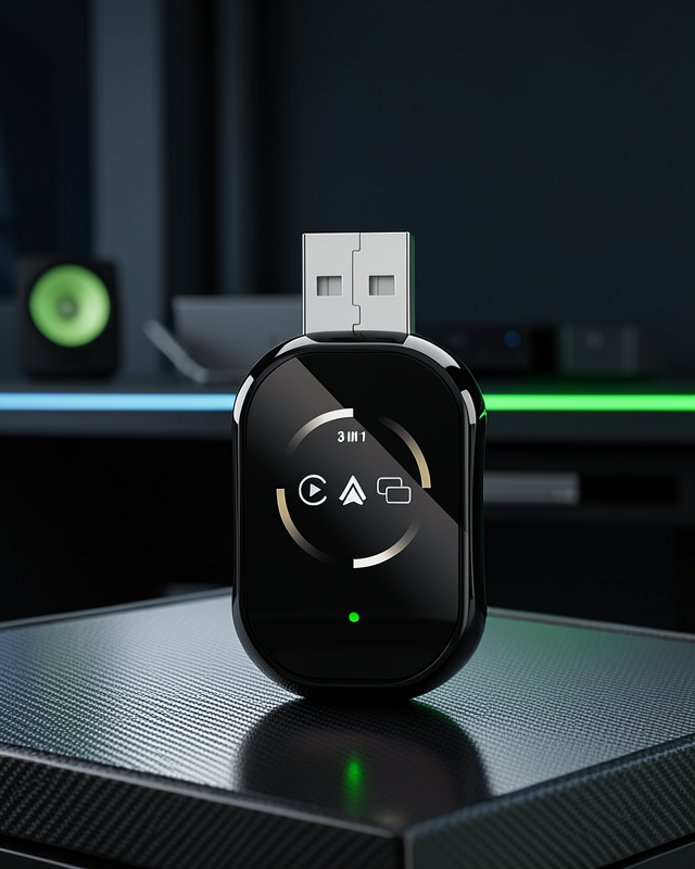 Kablosuz CarPlay ve Android Auto Adaptörü Tak Çalıştır Kullanım