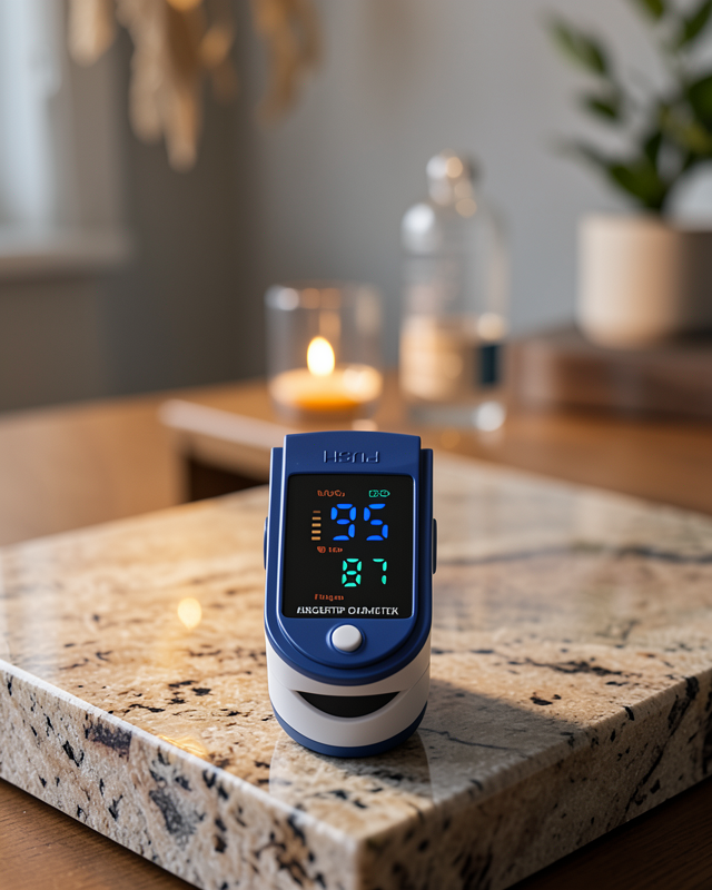 Parmak Tipi Pulse Oksimetre Hassas Ölçüm Taşınabilir Sağlık Cihazı