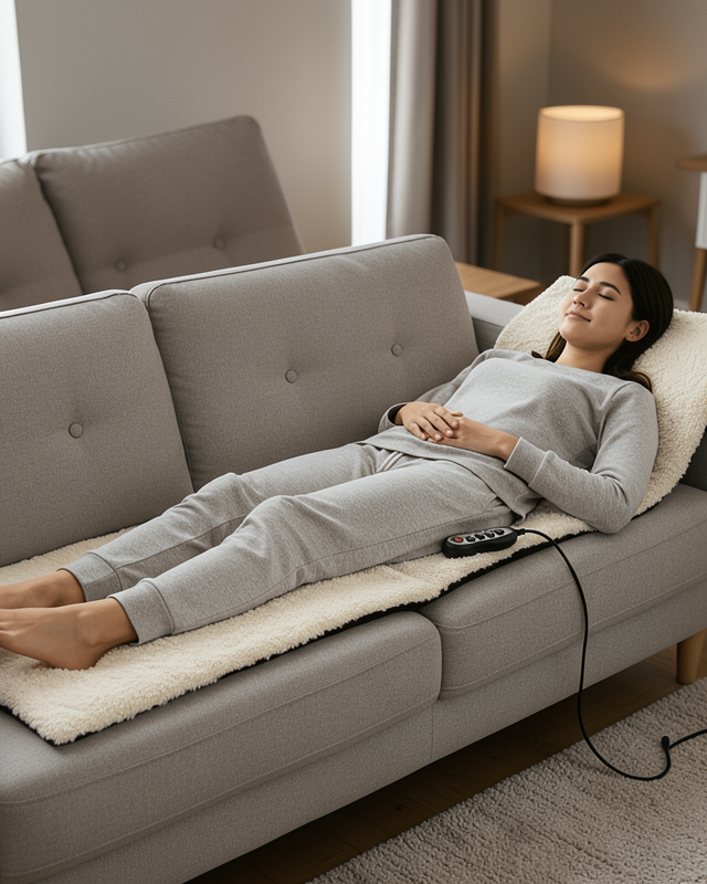 Full Body Masaj Minderi Isı ve Titreşim Destekli