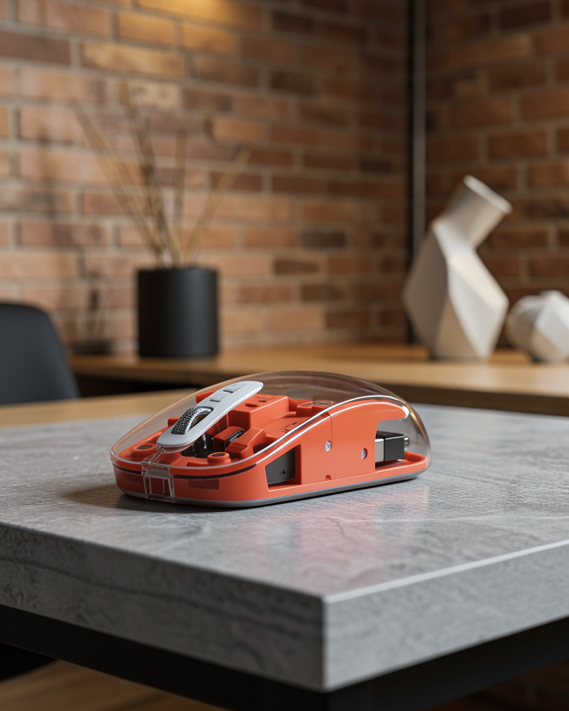Minimal Tasarımlı Kablosuz Mouse Günlük ve Ofis Kullanımı