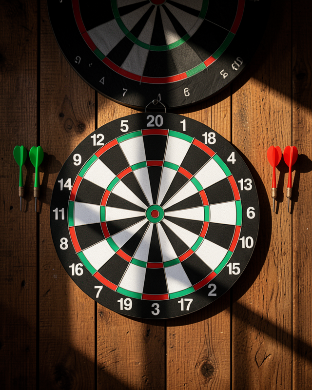 Ev ve Oyun Alanları İçin Dart Tahtası 12 İnç 4 Dart Oku Dahil