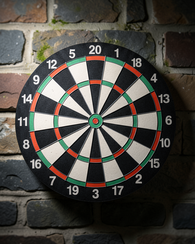 15 İnç Dart Tahtası Seti Dayanıklı Yapı 4 Metal Dart Oku
