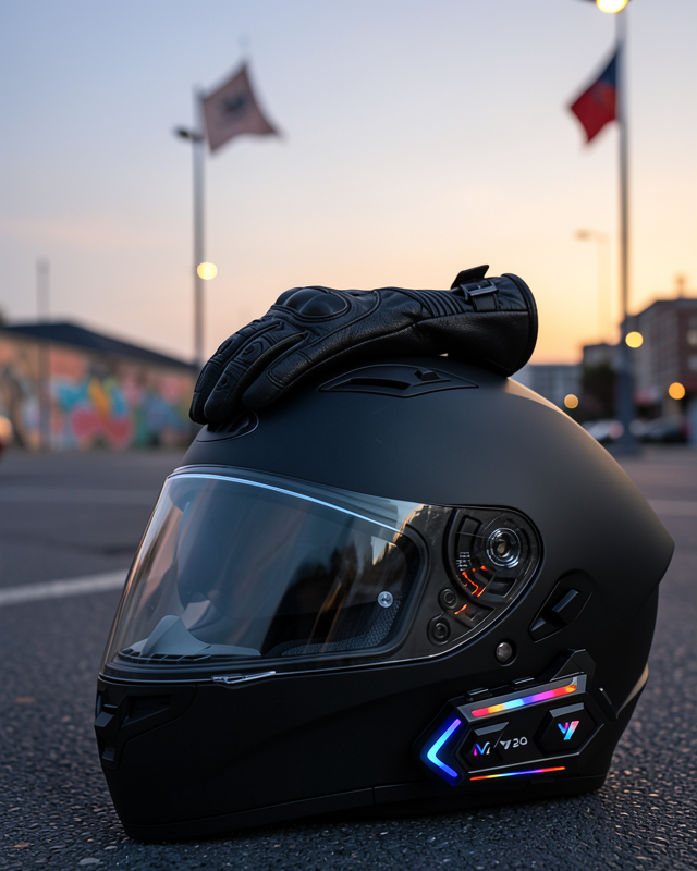Intercom Mesafeli IPX6 Suya Dayanıklı Kask Kulaklık Sistemi