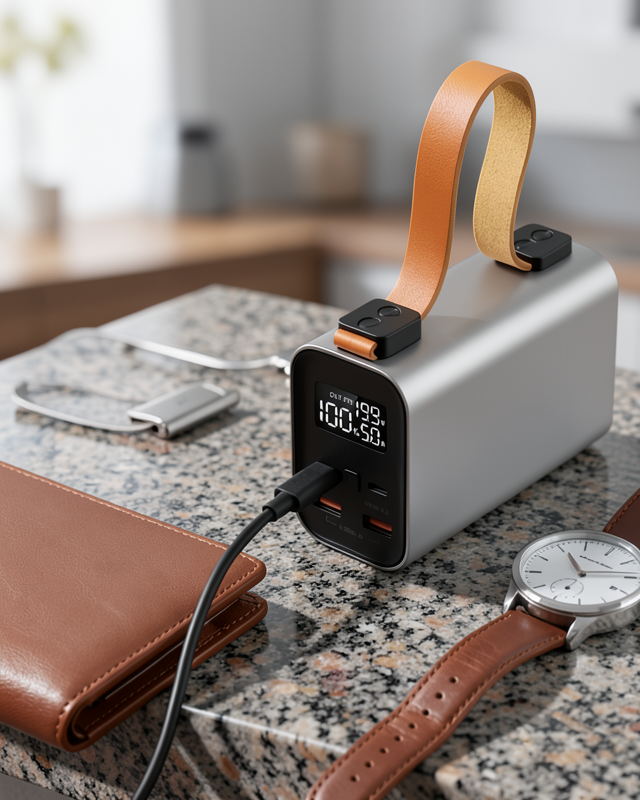 50000 mAh Güçlü Powerbank Dijital Göstergeli Çoklu USB Çıkışlı