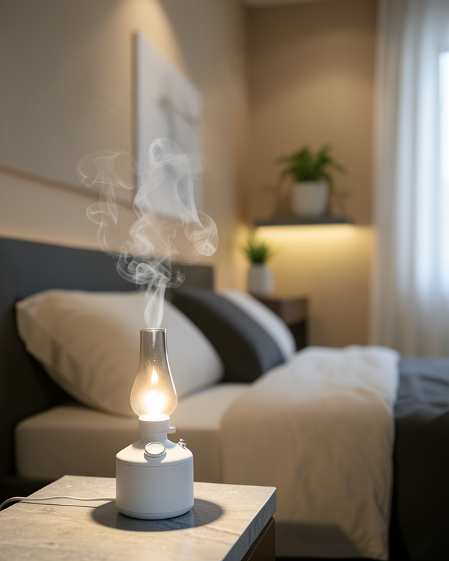 280 ml Retro Tasarım LED Işıklı USB Nemlendirici Aroma Difüzör