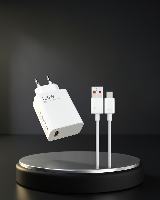 120 Watt Hızlı Şarj Adaptörü Samsung S20 S21 S22 S23 Uyumlu