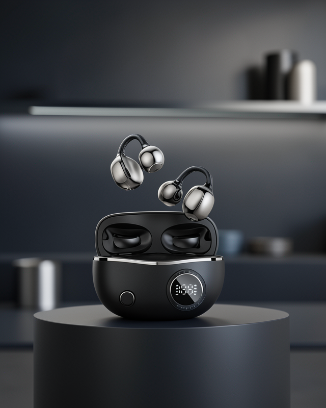 Açık Kulak Bluetooth Kulaklık 5.4 APTX Destekli Ergonomik Tasarım