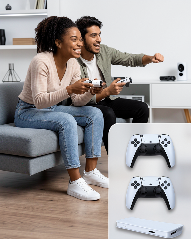 M15 Retro Konsol – 20.000 Oyunlu, Çift Gamepadli, 4K HDMI