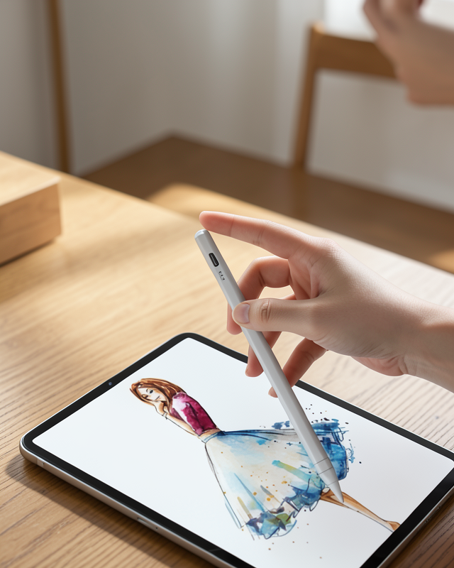 Tablet Kalemi Stylus Pen Dokunmatik Kalem Android Ve İOS Uyumlu Şarjlı