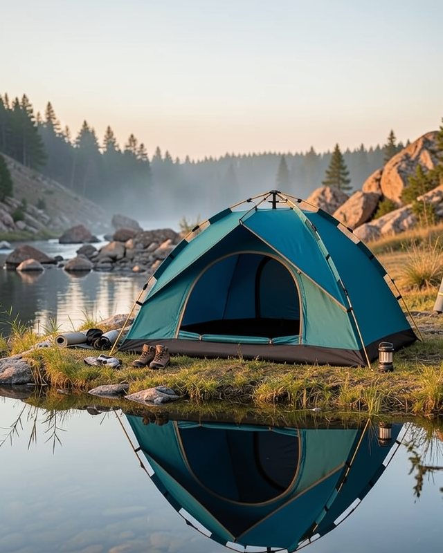 2 3 Kişilik Otomatik Kamp Çadırı Su Geçirmez Outdoor Pratik Kurulum