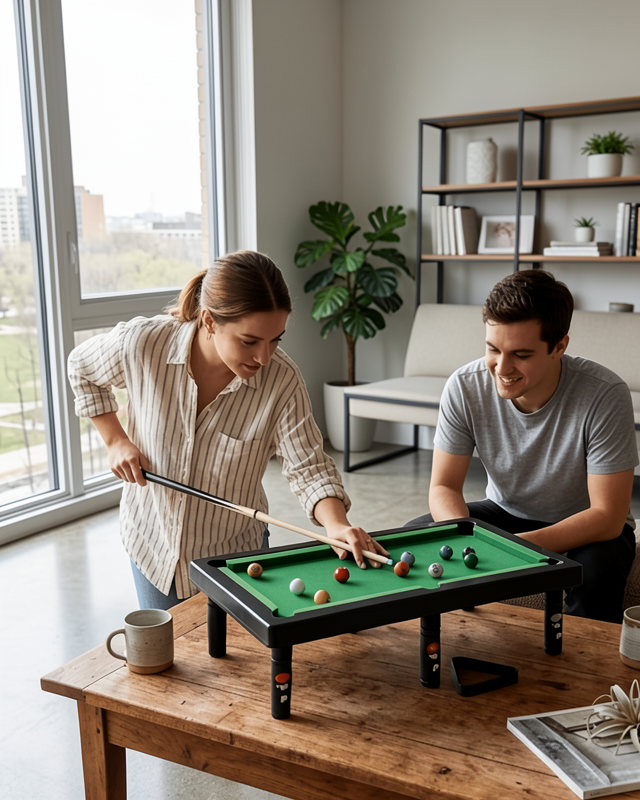 Mini Bilardo Masası Oyuncak Seti Çocuklar İçin Eğlenceli Masa Oyunu
