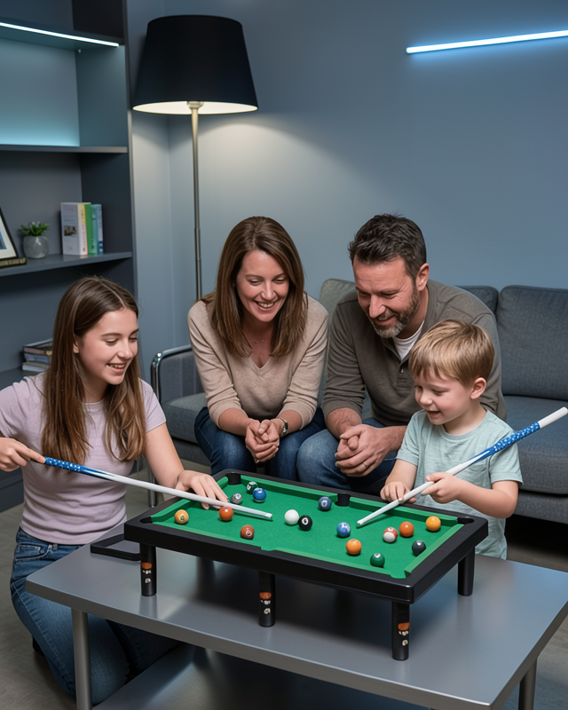Çocuklar İçin Bilardo Seti Masaüstü Snooker ve Pool Oyuncak