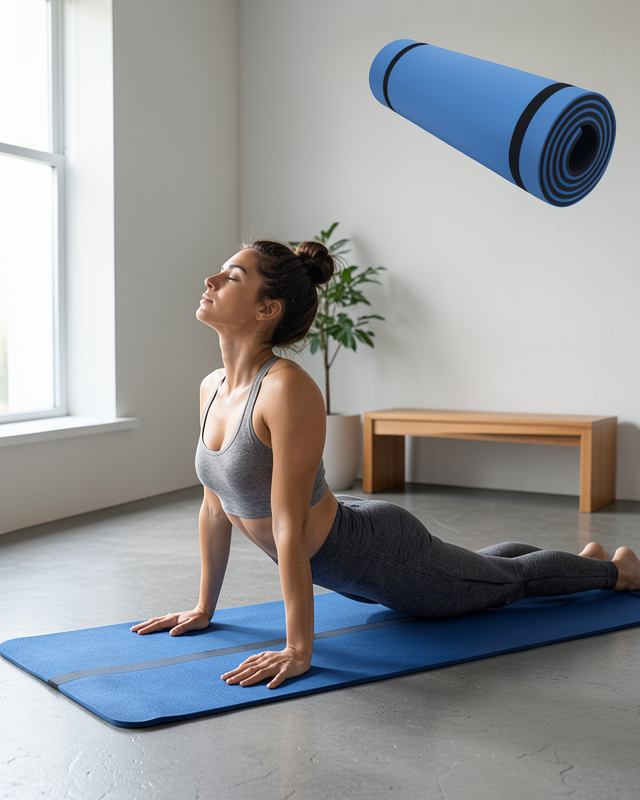 10 mm Fitness ve Pilates Matı Kaydırmaz Taban Konforlu Spor Minderi Hafif Taşınabilir