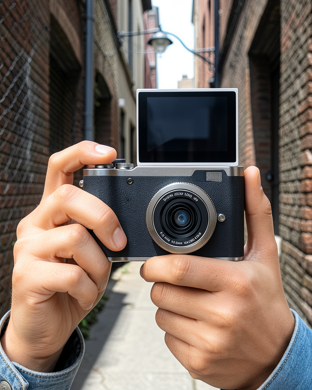 48 MP 4K Dijital Kamera Flip Ekranlı Vlog Selfie Çekim Profesyonel Fotoğraf Makinesi