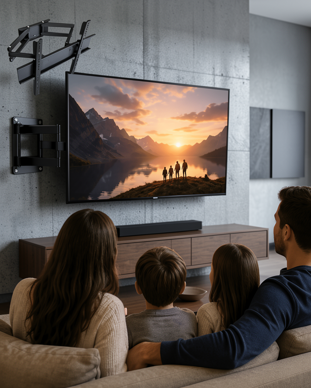 32 55 İnç Ayarlanabilir TV Askı Aparatı Güçlü  Duvar Tipi Askı
