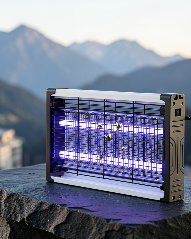 Ev Balkon Mutfak İçin Elektrikli Sinek Savar UV Işıklı Sessiz Lamba