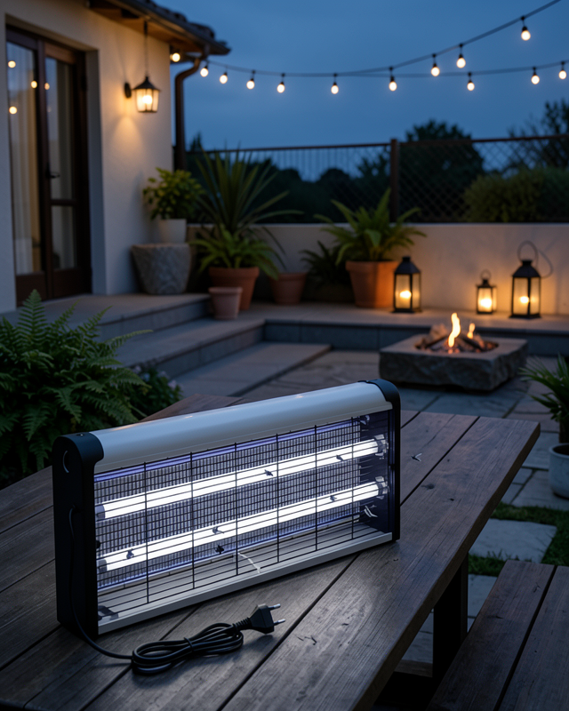Ev Balkon Mutfak İçin Elektrikli Sinek Savar 10W UV Işıklı Lamba