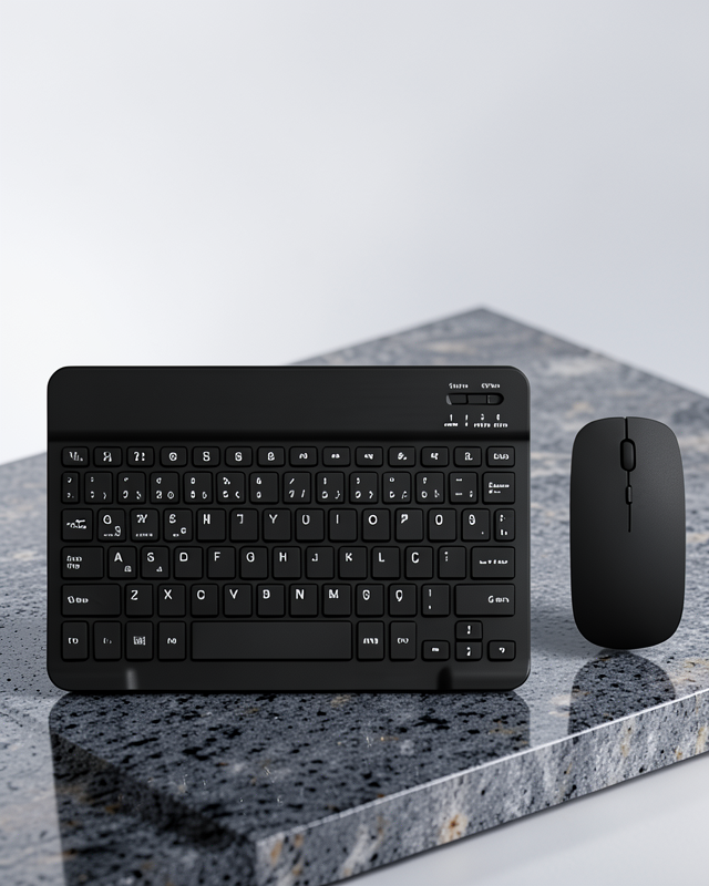 Sessiz Tuşlu Kablosuz Klavye Mouse Seti Çoklu Cihaz Uyumlu