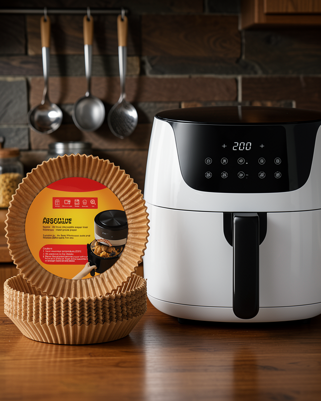 100 Adet Airfryer Kağıdı Su Geçirmez Yağ Tutmaz Pişirme Altlığı