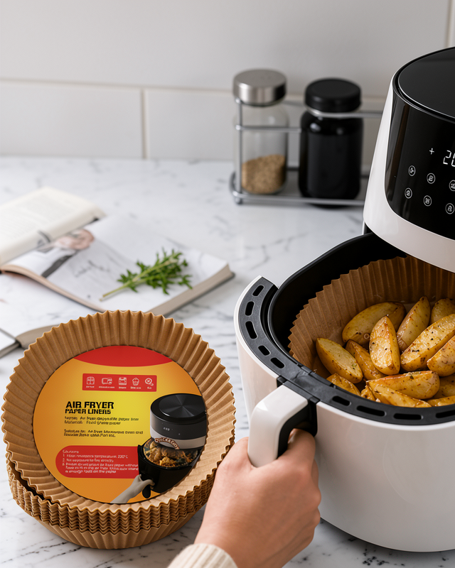 Airfryer Pişirme Kağıdı 100 Lü Yapışmaz Yağ Geçirmez Kağıt