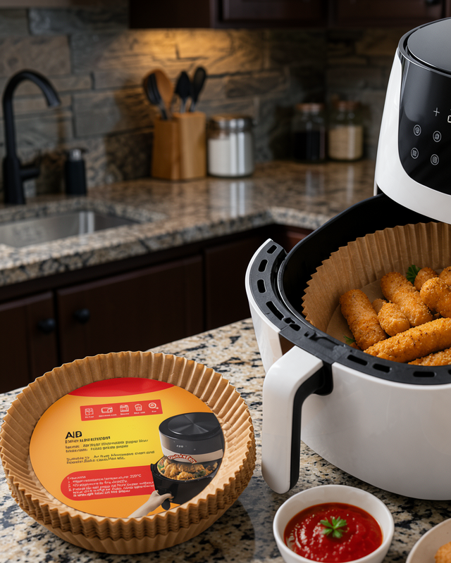 100 Parça Airfryer Kağıdı Tek Kullanımlık Temiz Pişirme Kağıdı