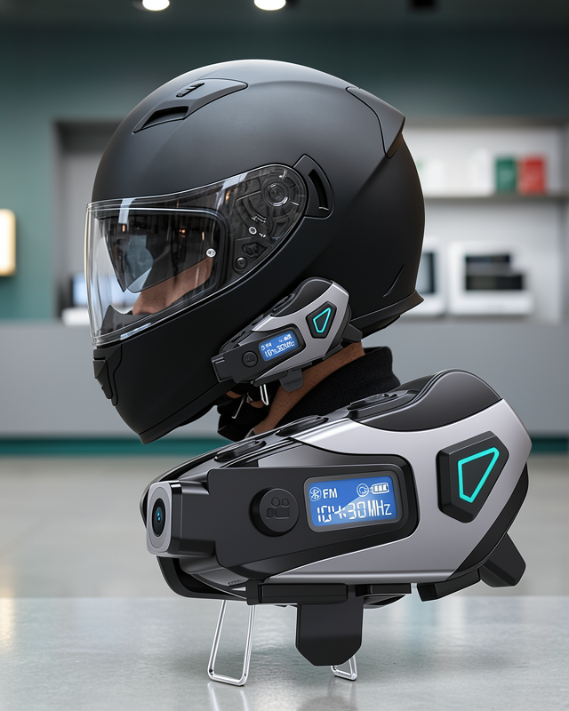 Motosiklet Kask Bluetooth Kulaklık Uzun Pil Ömrü Kamera ve Sesli Komut Destekli