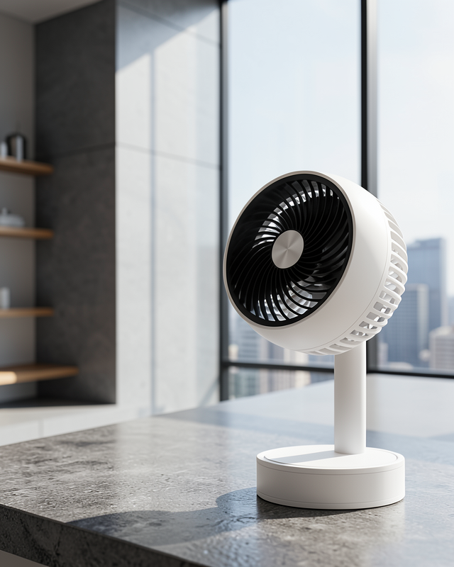Sessiz Çalışan Şarjlı Mini Fan Masa ve Araç Kullanımına Uygun