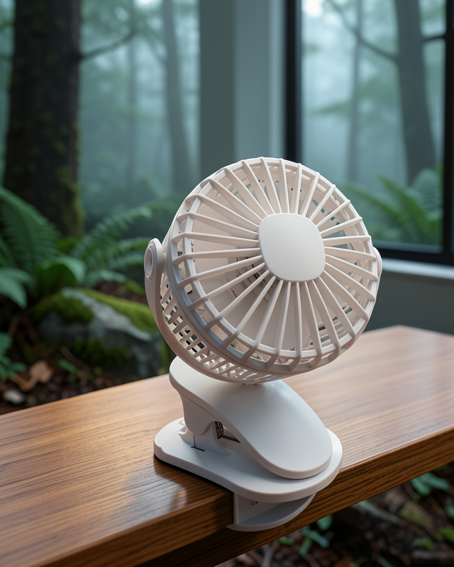 Çalışma Masası ve Yatak Başlığı İçin Klipsli Mini Fan